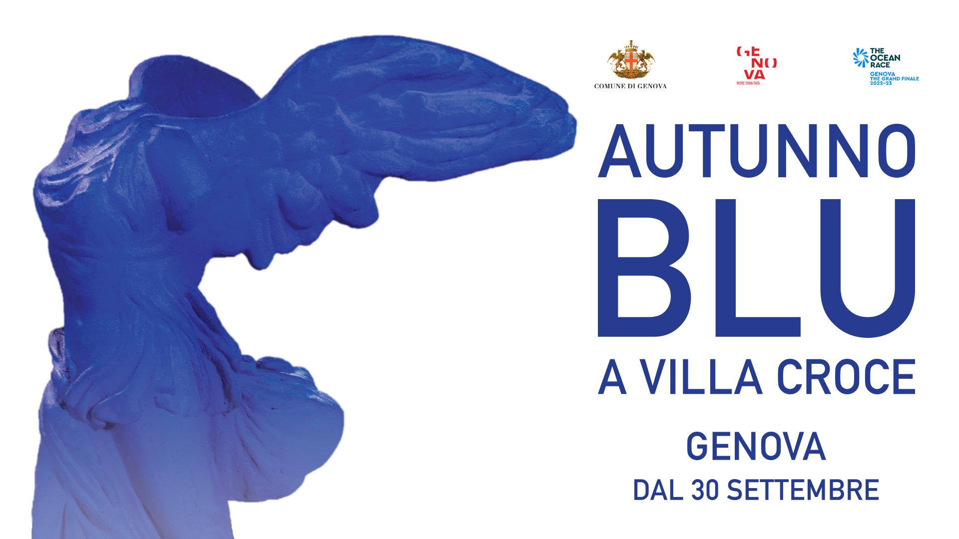 Autunno blu a Villa Croce dal Blue de Genes di ArteJeans London allinfinito di Yves Klein