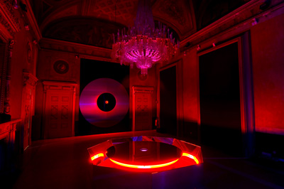 2007 Nanda Vigo Genesis Light installation view Palazzo Crivelli Galleria Calvi Volpi foto Gabriele Tocchio 