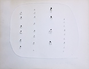 Lucio Fontana Concetto spaziale 1964 65