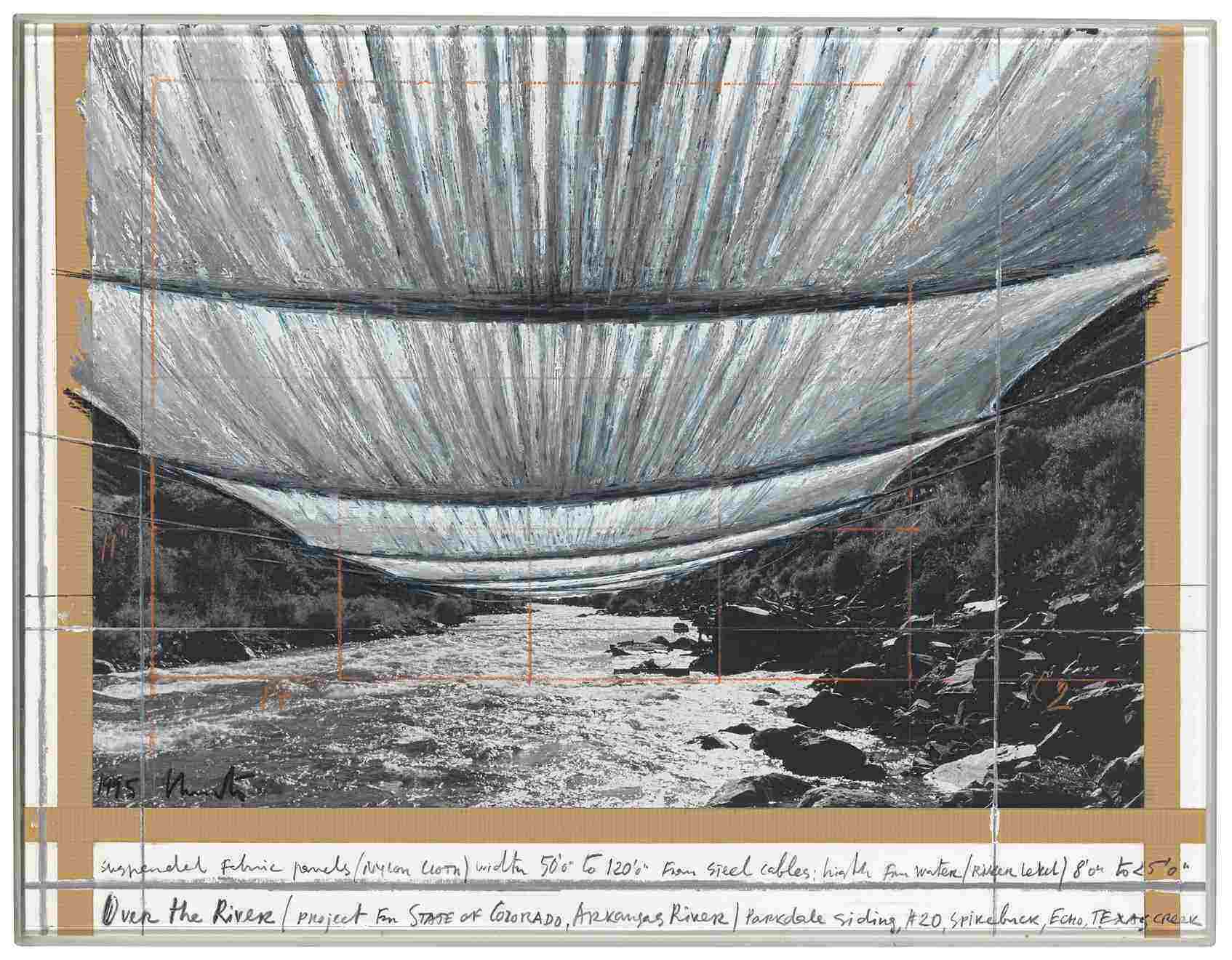 rsz chr 64 christo over the river 1995 mixed media on carboard 43x559cm
